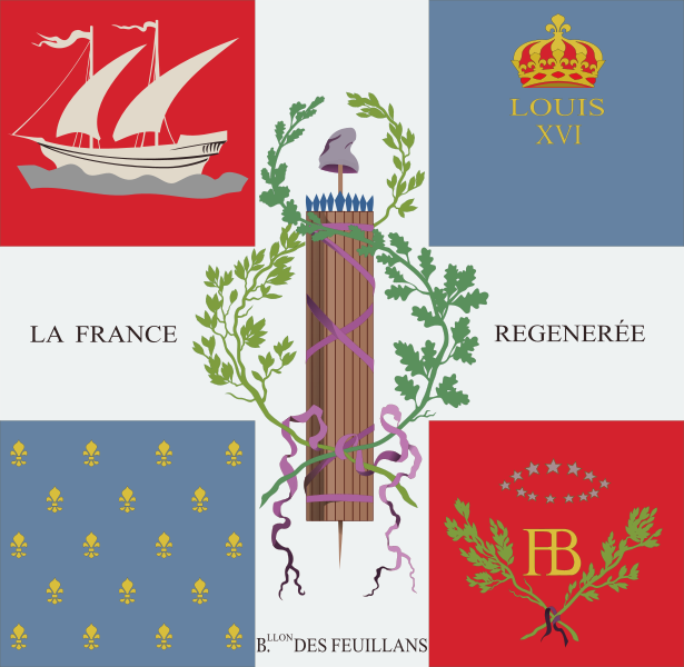 Archivo:Bataillon des Feuillan(t)s flag.svg