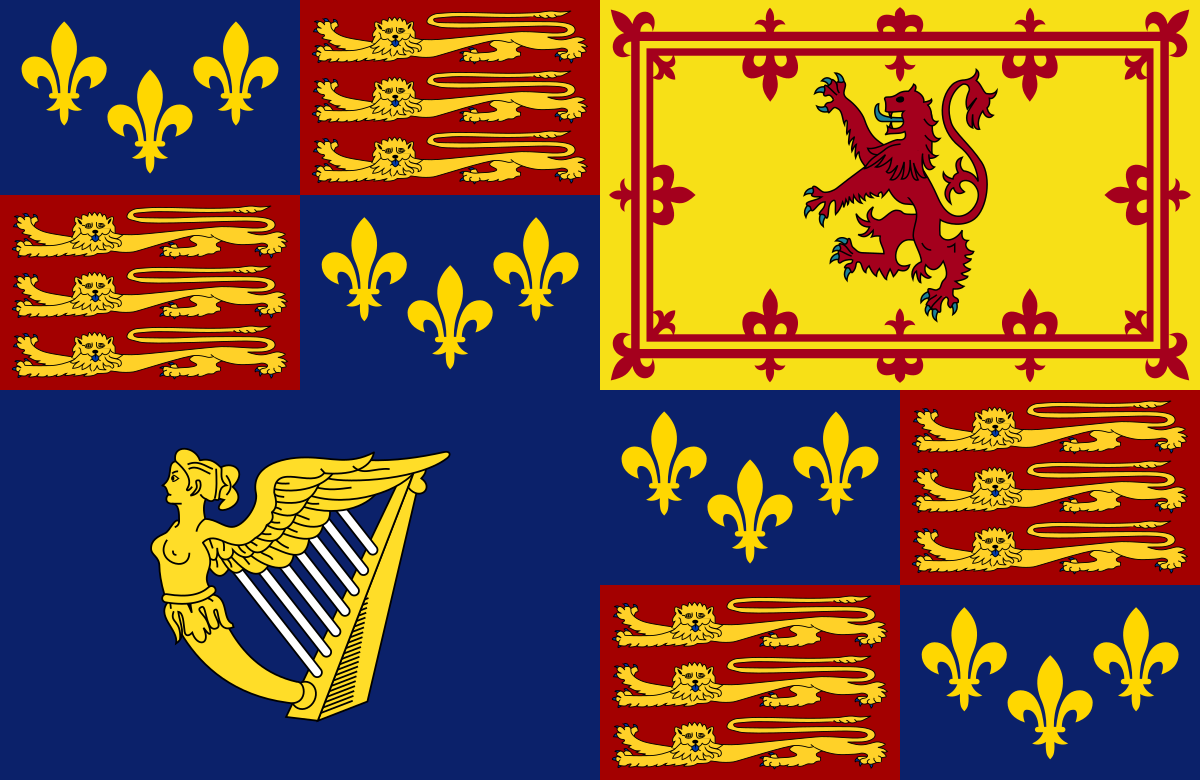 Archivo:Royal Standard of England (1603-1649).svg - Hispanopedia