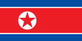 Bandera de Corea del Norte