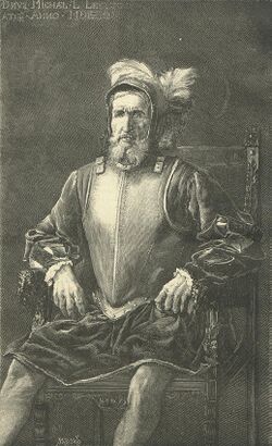 A portrait of Miguel López de Legazpi