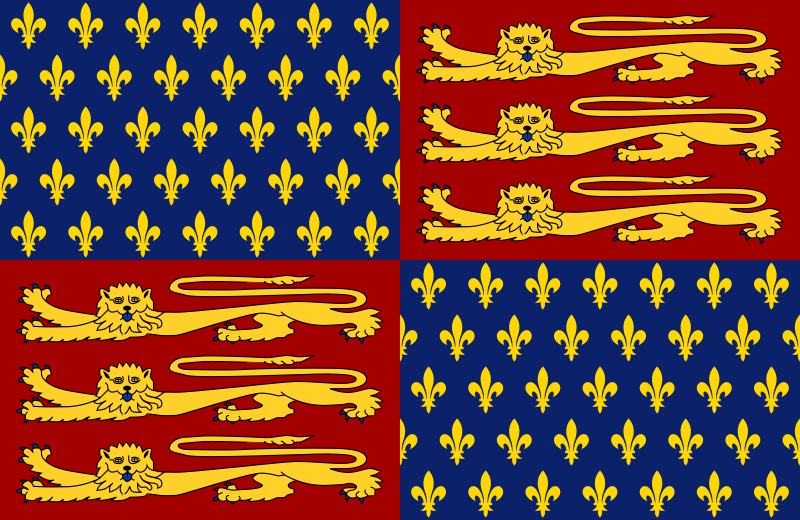 Archivo:Royal Standard of England (1411-1553-1559-1603).svg