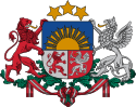 Escudo de Letonia