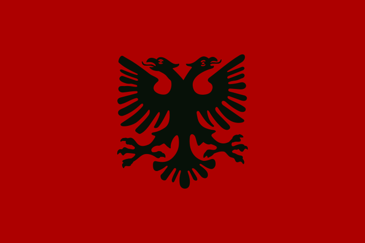 Archivo:Flag of Albania (1920–1926).svg